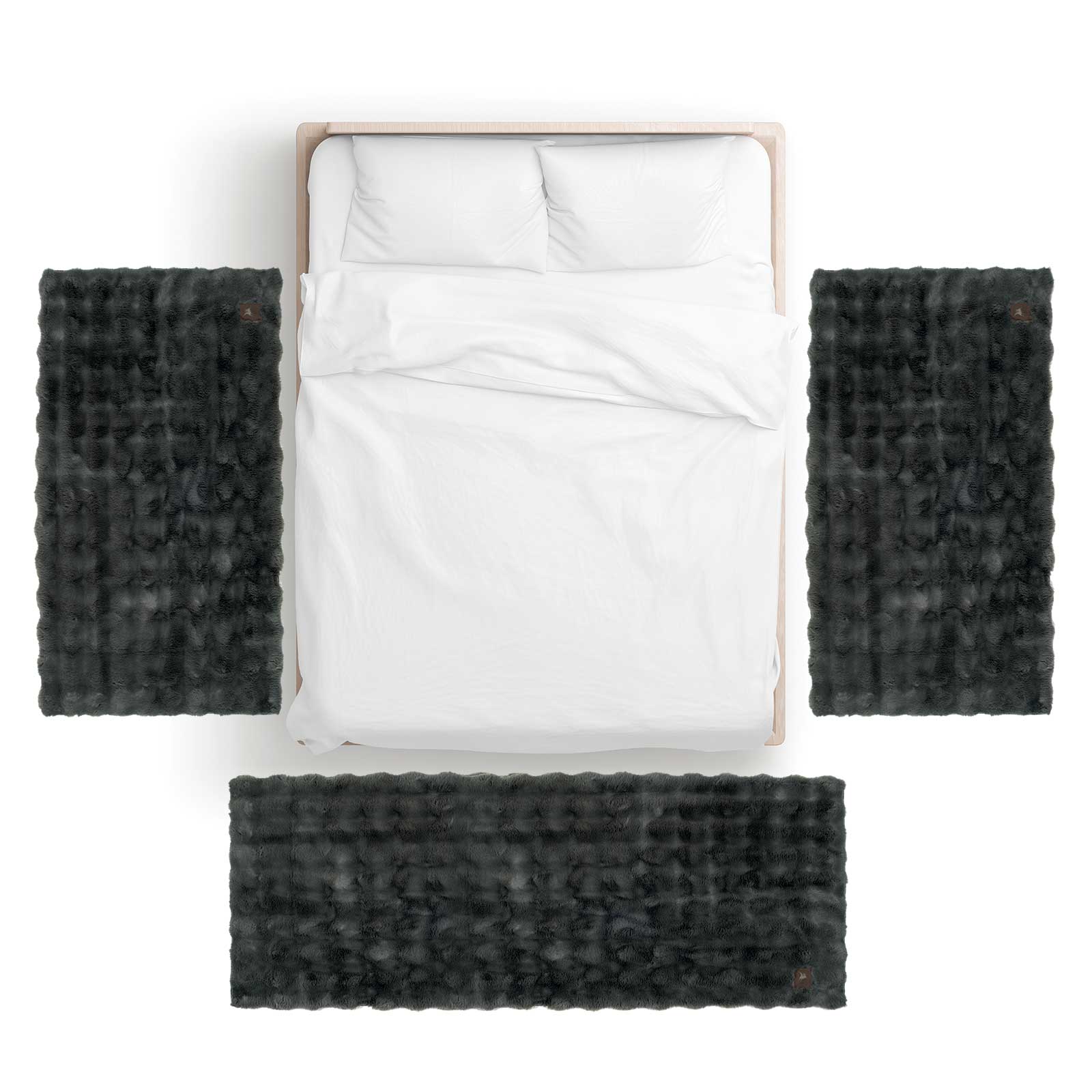Greenwich polo club χαλι 75x140 faux fur 3125 graphite