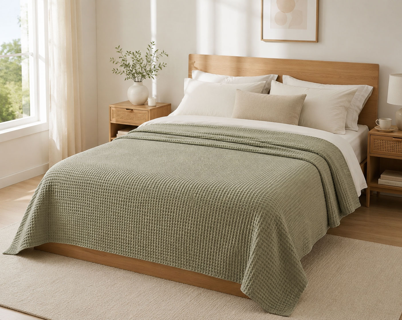 Κουβέρτα Πικέ LeBlanc Reactive Sanforized Cotton 100% Υπέρδιπλη 230x250 Grey