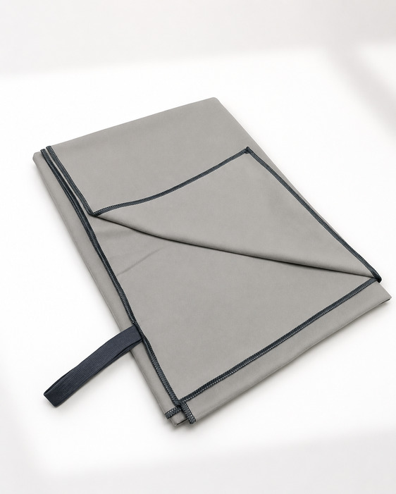 Πετσέτα Γυμναστηρίου LE BLANC - EASY DRY 100% Microfiber Light Grey 53x100