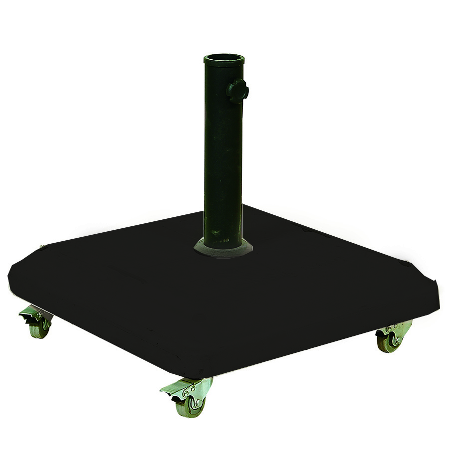 KATOIKEIN DECO Μάυρη Τσιμεντένια Βάση Ομπρέλας 37Kgr , Με Ρόδες