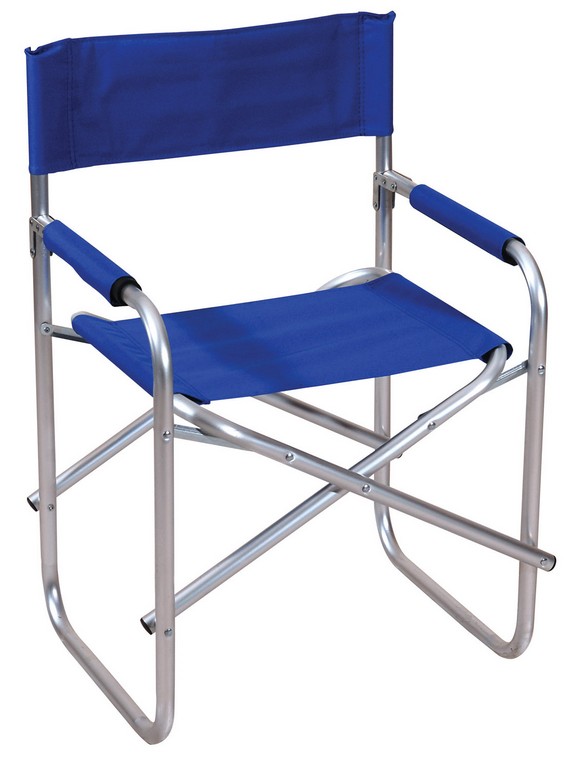 KATOIKEIN DECO Μπλέ Πτυσσόμενο Καρεκλάκι Παραλίας Με Αλουμίνιο Σκελετό , 49(w) x 56(d) x 43/82(h)cm