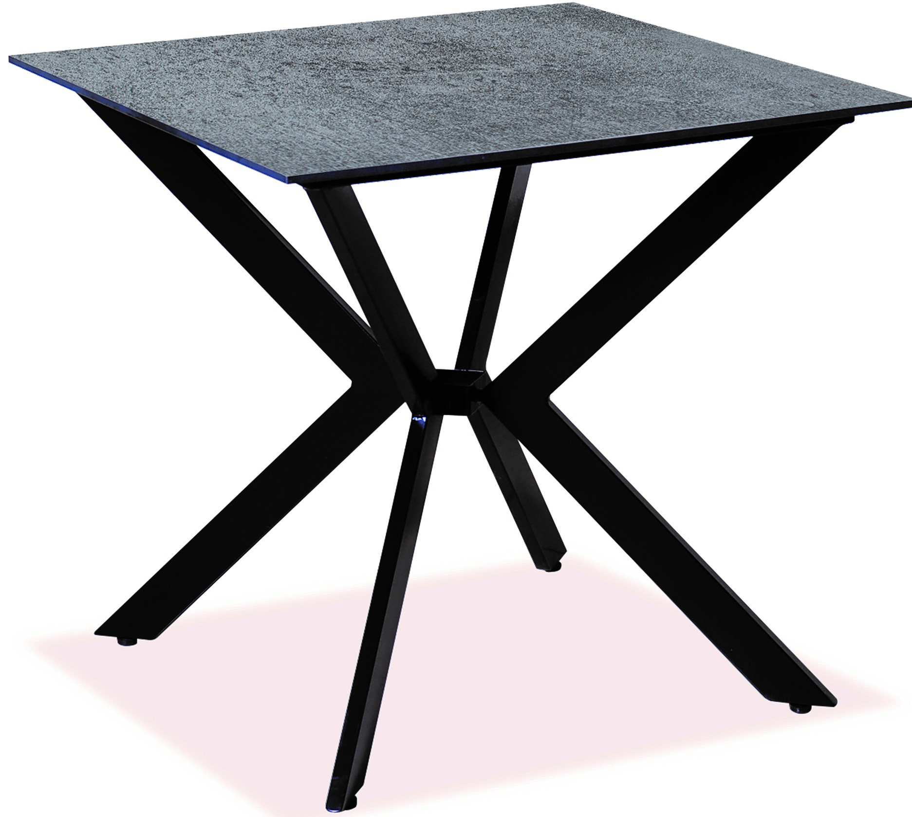 KATOIKEIN DECO Τετράγωνο Τραπέζι Αλουμινίου Με Επιφάνεια Compact Hpl Γκρί 68 x 68 x 75(h)cm