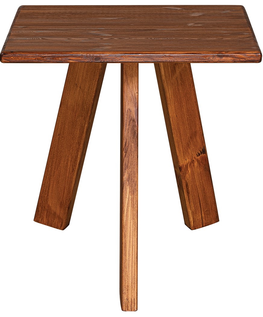 KATOIKEIN DECO Ξύλινο Τετράγωνο Τραπέζι Με Ξύλο Πέυκου 80 x 80 x 73(h)cm