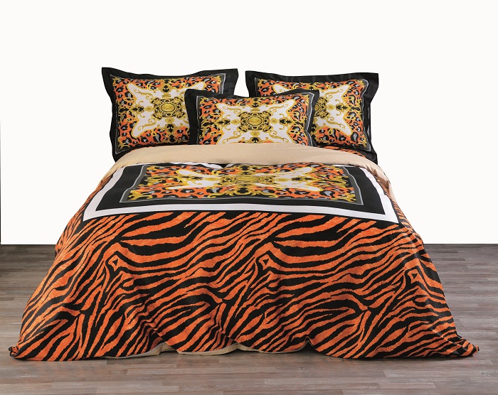 MAKIS TSELIOS ASIA ΣΕΤ ΣΕΝΤΟΝΙΑ ΥΠΕΡΔΙΠΛΑ (240x260cm) COTTON SATIN DIGITAL PRINT, MAKIS TSELIOS