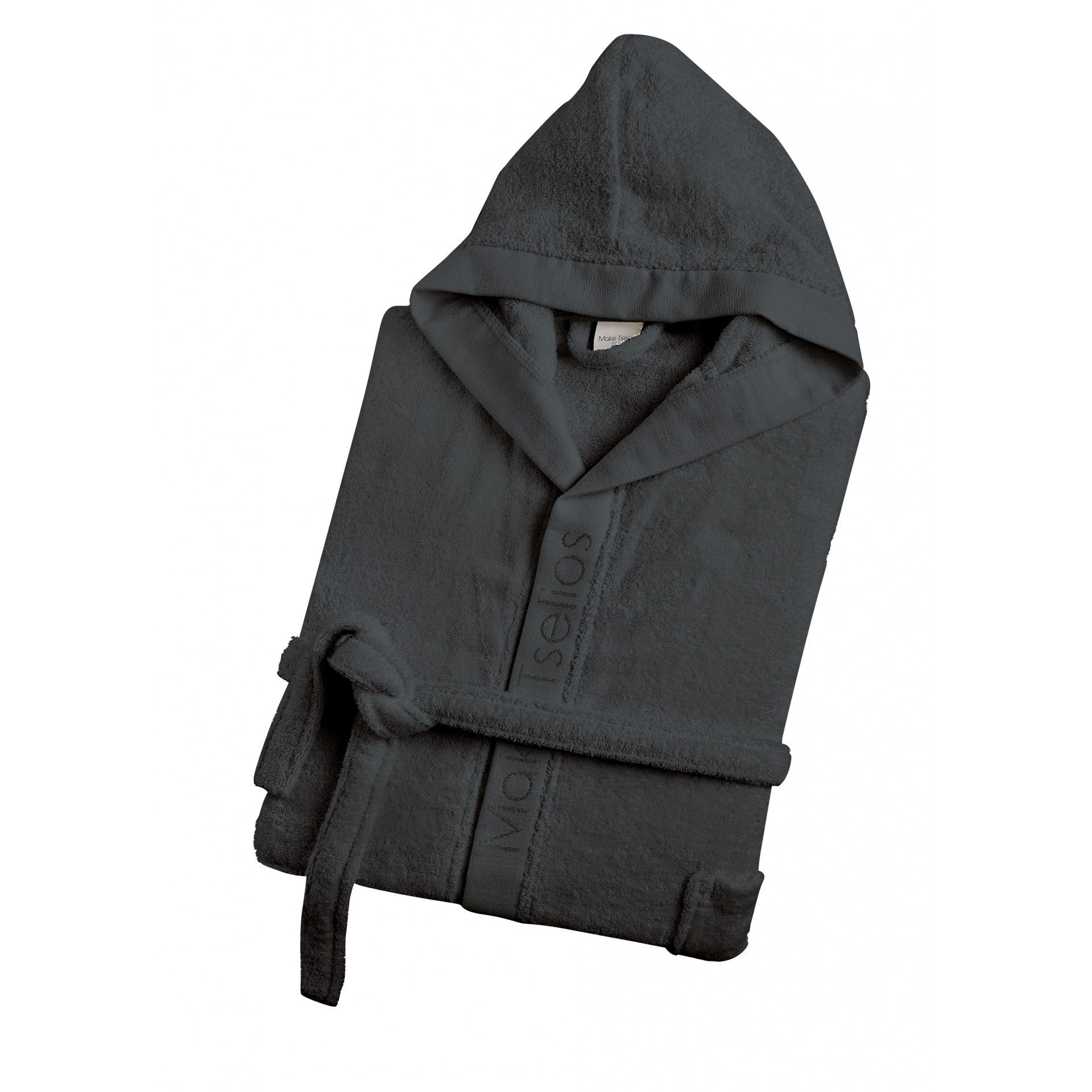 MAKIS TSELIOS Helmi4 μπουρνουζι (grey) small koykoyλα 420gsm 100% cotton