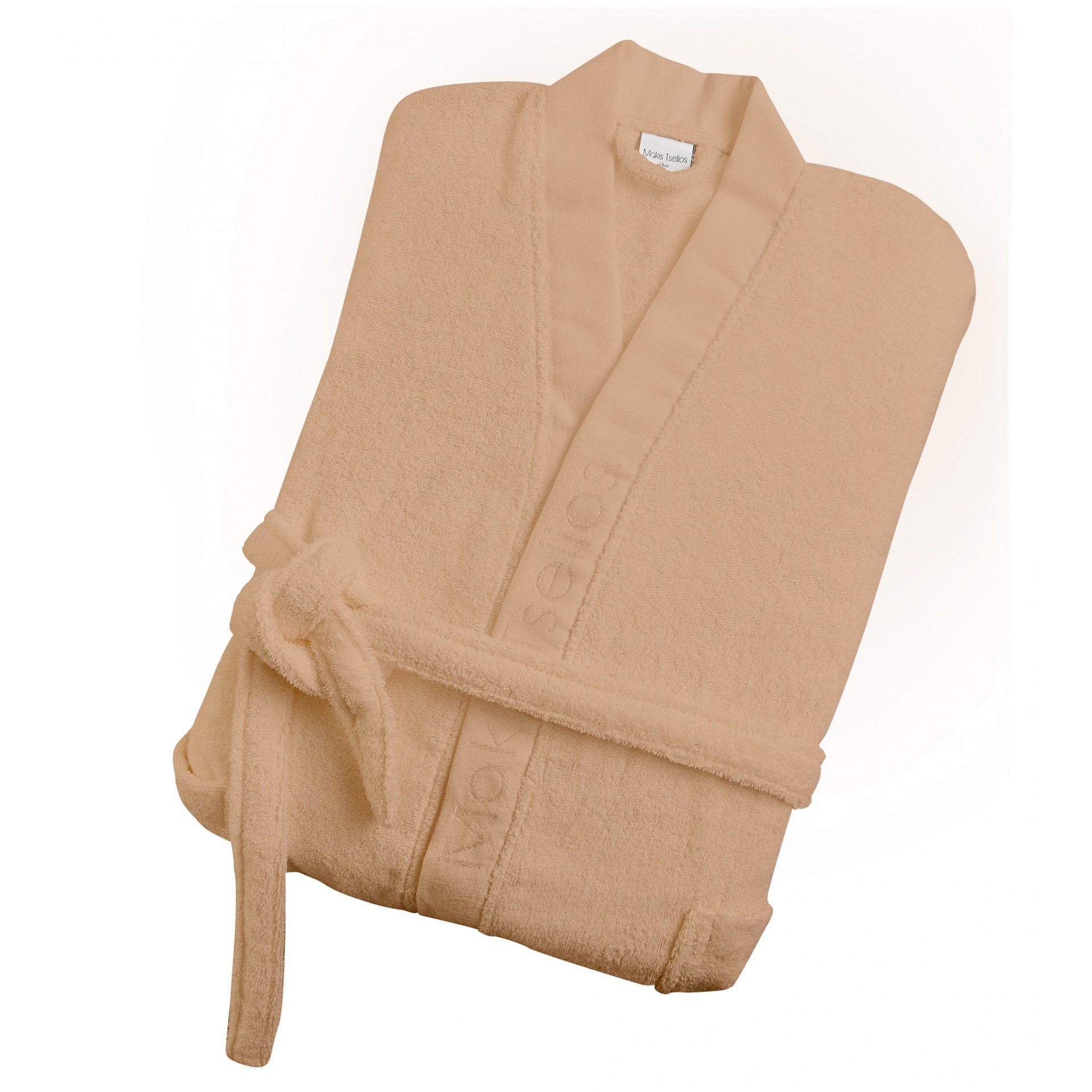 MAKIS TSELIOS Hola6 μπουρνουζι (beige) large 420gsm 100% cotton