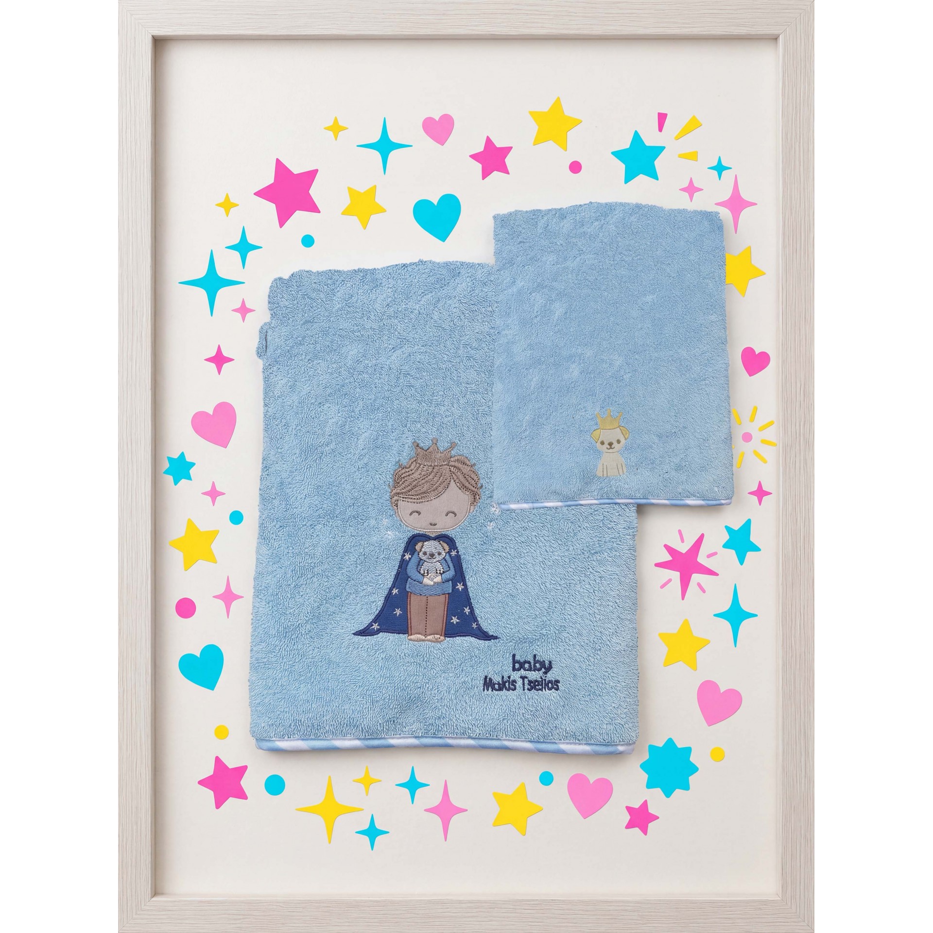 MAKIS TSELIOS Willie σετ πετσετεσ bebe 70x140+40x60 100% cotton