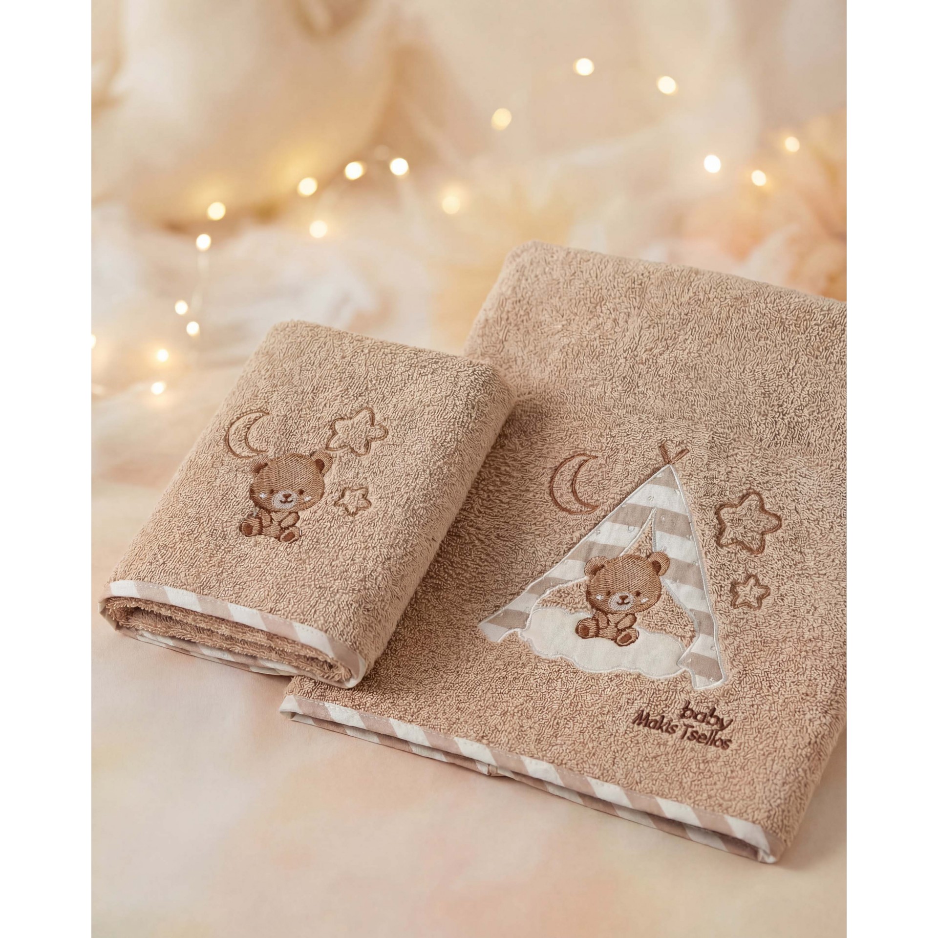 MAKIS TSELIOS Bob σετ πετσετεσ bebe 70x140+40x60 100% cotton