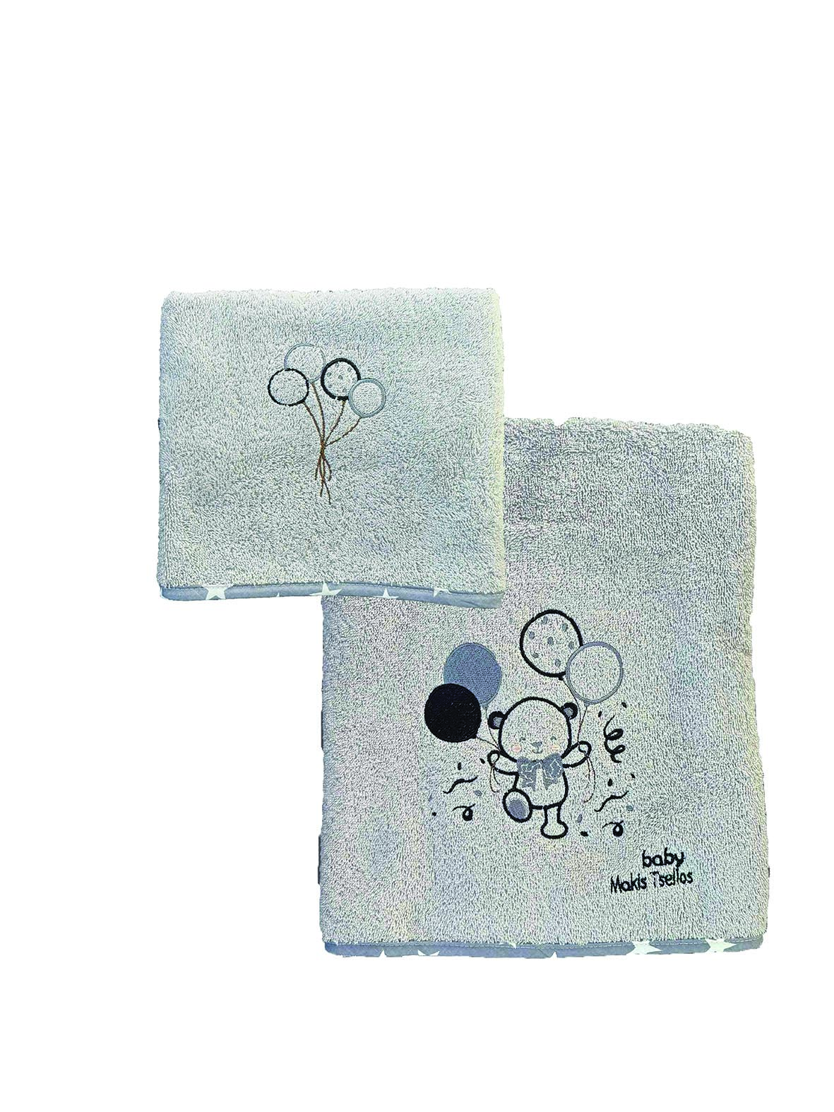 MAKIS TSELIOS Cookie σετ πετσετεσ bebe 70x140+40x60 100% cotton