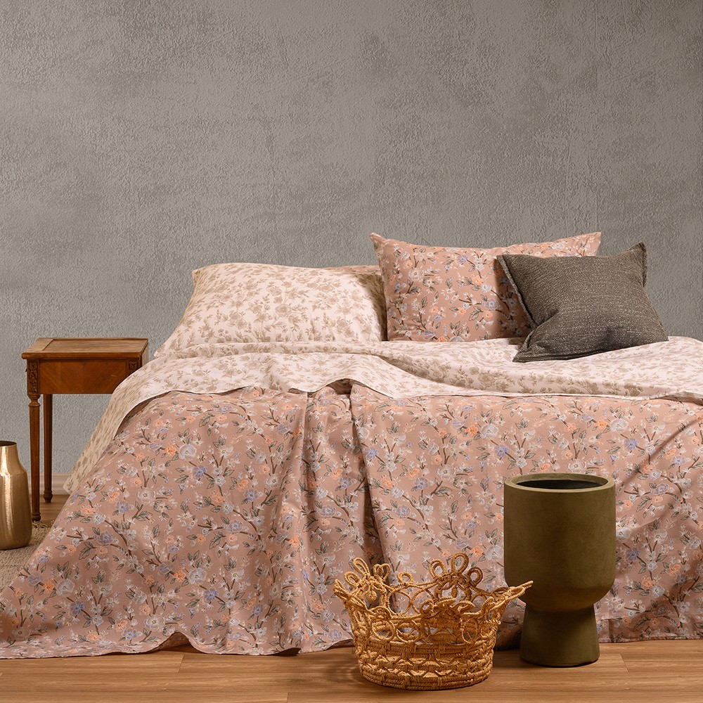 Σετ σεντονια king size amy beige ultra line 260x270