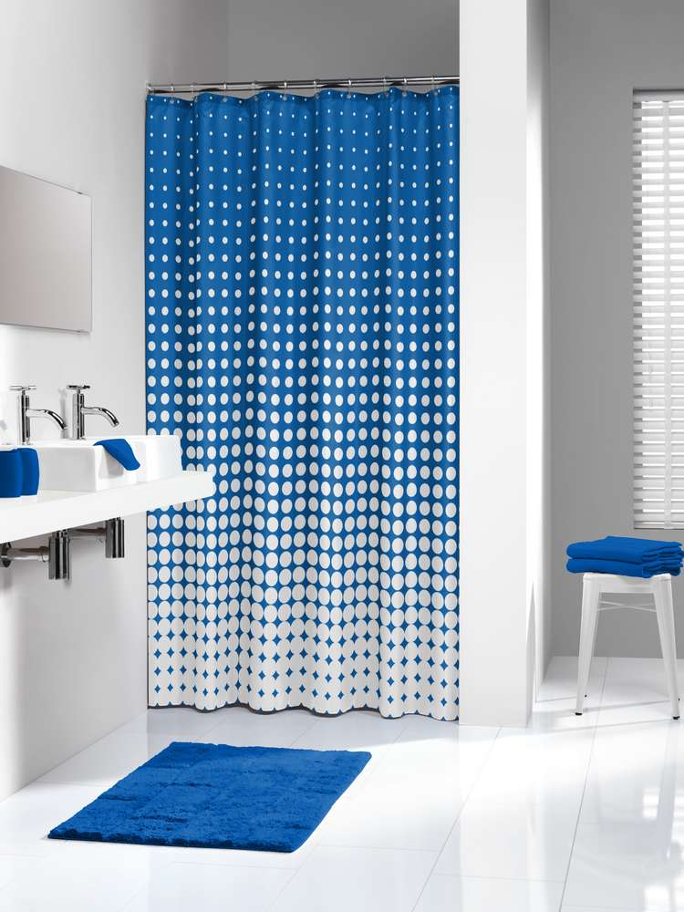 SEALSKIN Speckles 180Πx200Υ royal blue κουρτίνα μπάνιου υφασμάτινη Sealskin