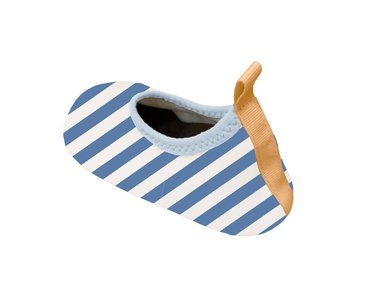 Monnëka Αντιολισθητικά Μποτάκια Παραλίας Stripes Blues&Beyond 24-25 - Monnëka