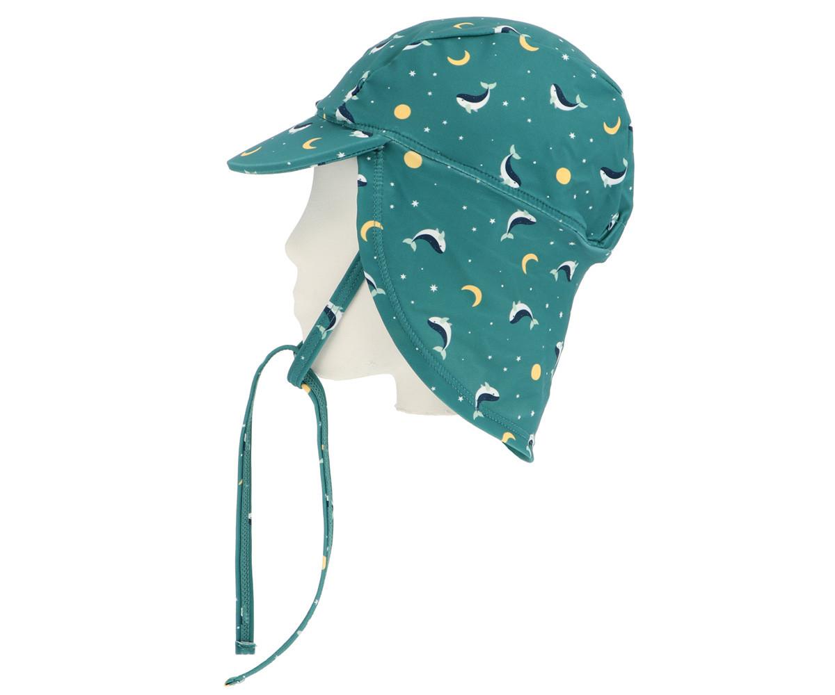 Monnëka Καπέλο Παραλίας Αντηλιακής Προστασίας Teal Whale 6-12 Μηνών - Monnëka
