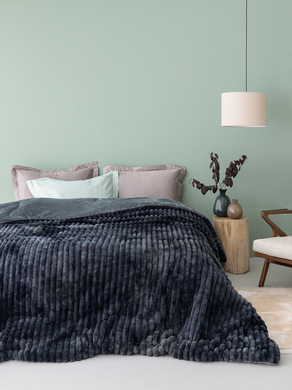 Palamaiki Κουβερτοπάπλωμα Υπέρδιπλο 220x240 TIDI/2 GREY