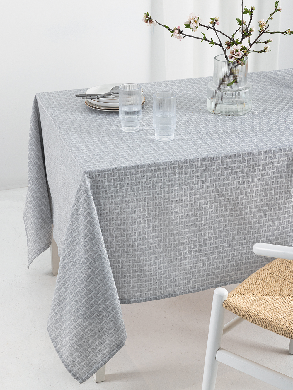 Τραπεζομάντηλο Αλεκιαστο Formal Dinner 175x320 MILLY GREY