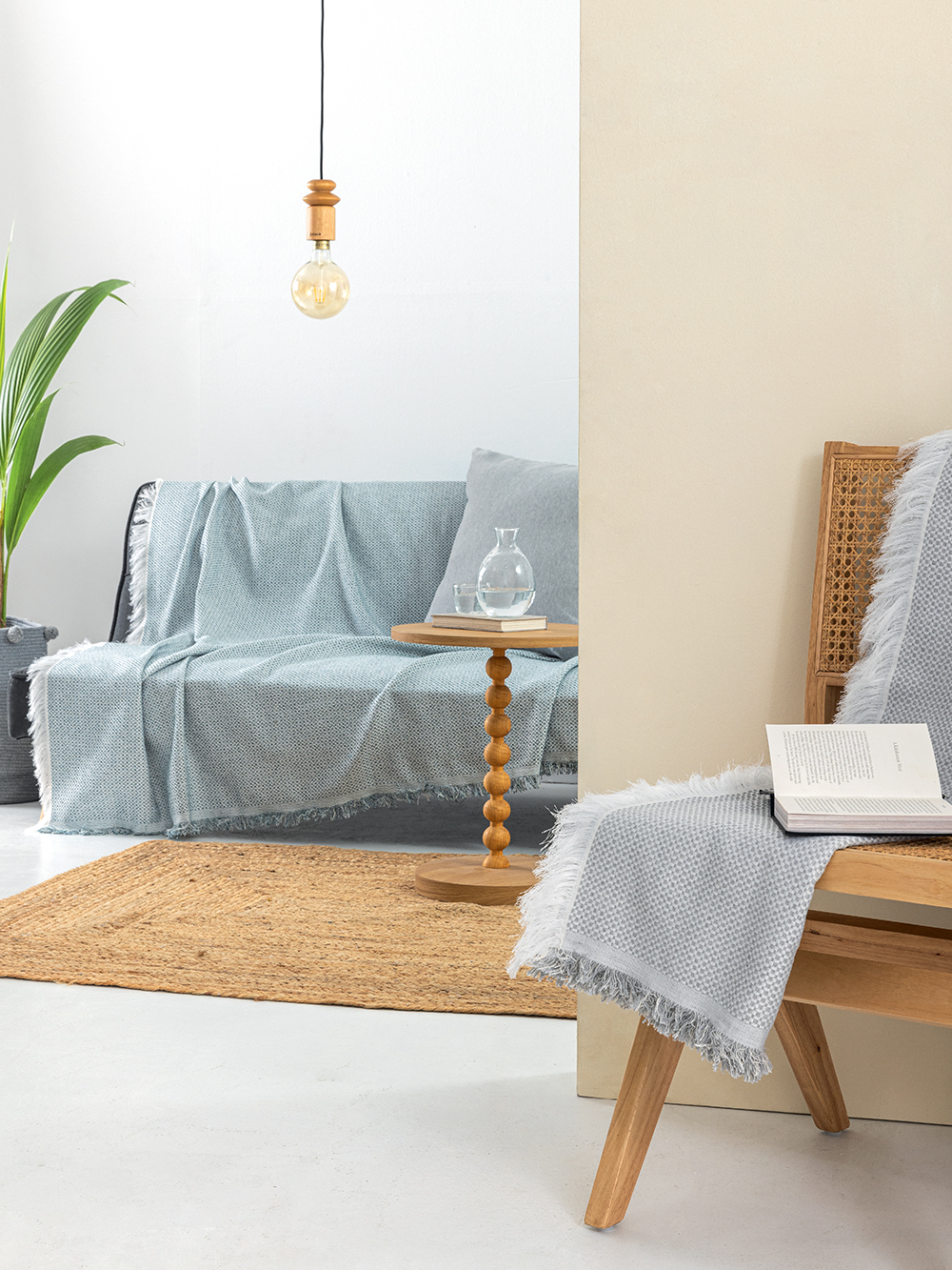 Ριχτάρι Πολυθρόνας KIKI GREY 180×180