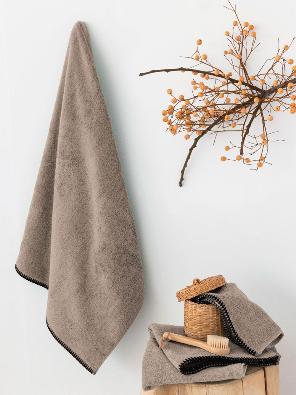 Σετ Πετσετες Towels Collection BROOKLYN TAUPE