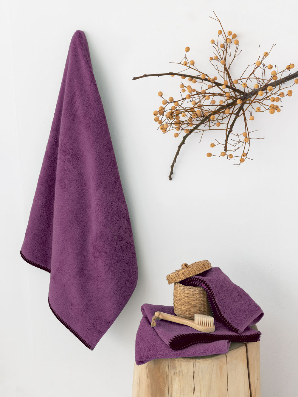 Palamaiki Σετ Πετσετες Towels Collection BROOKLYN CHERRY