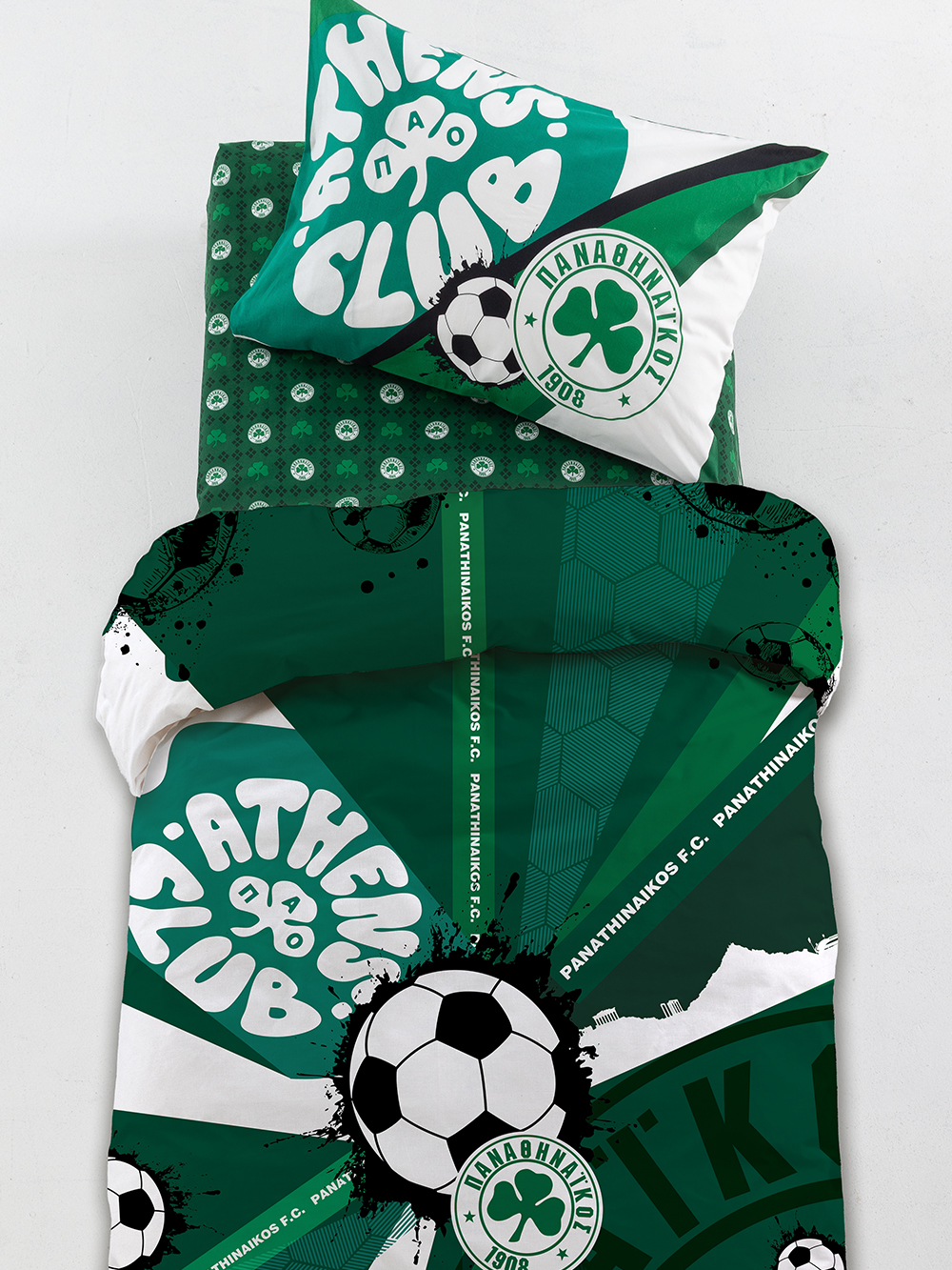 Ζεύγος Μαξιλαροθήκες Panathinaikos F.C. 52x72 FC12