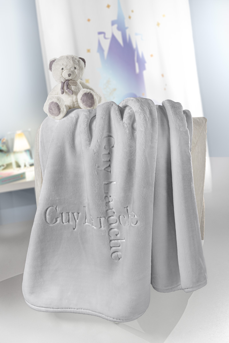 Guy Laroche Βρεφική Κουβέρτα Logo Silver