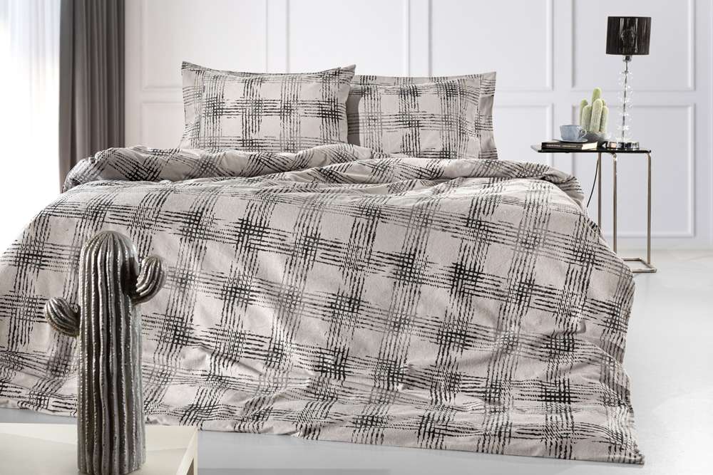 Σετ 3τμχ Παπλωματοθήκη Mezzo Natural Flannel