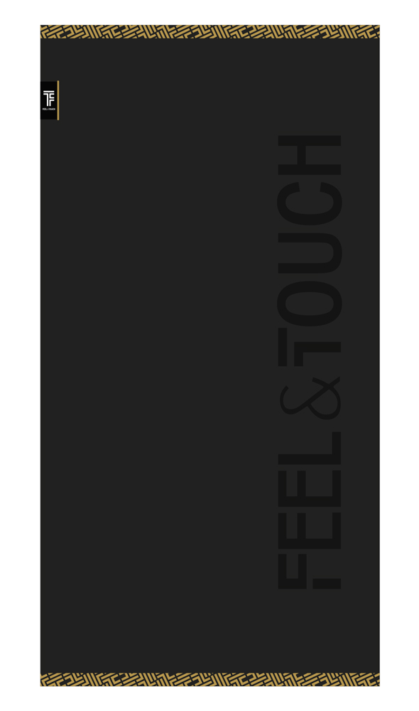 Feel and Touch Πετσέτα Θαλάσσης Sunny Black