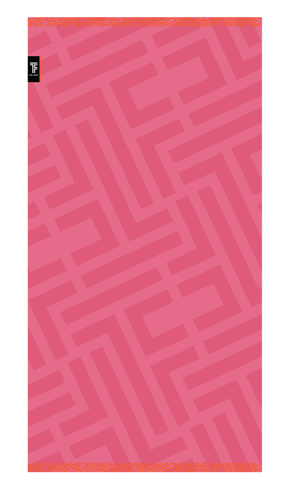 Feel and Touch Πετσέτα Θαλάσσης Fresh Fuchsia