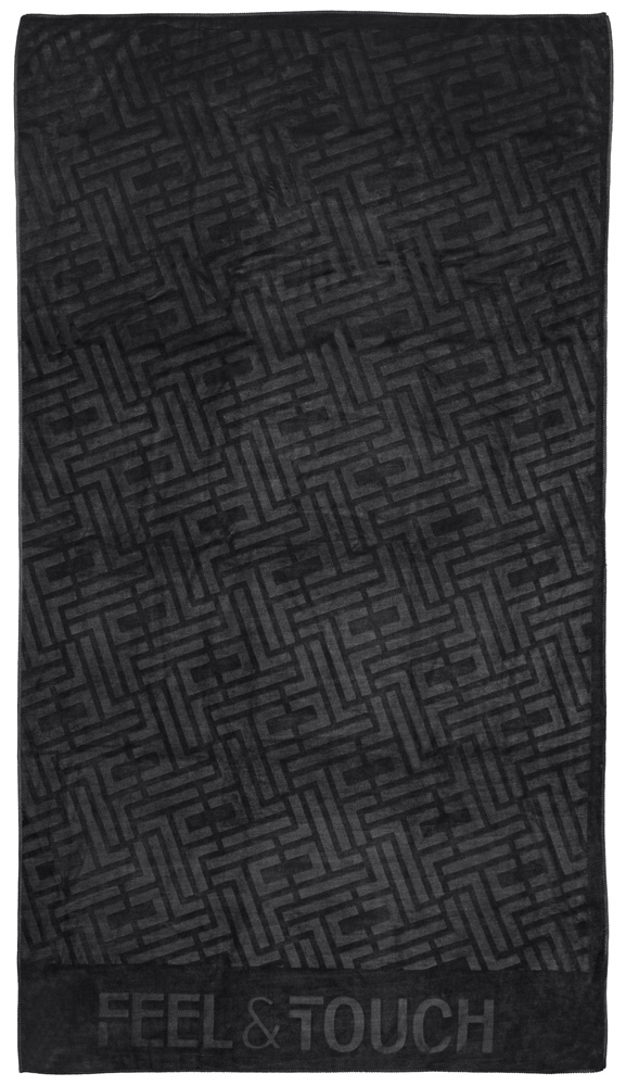 Feel and Touch Πετσέτα Θαλάσσης Icon Black
