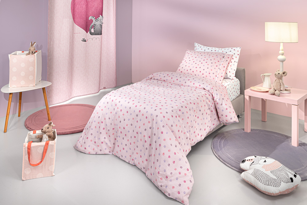 Σετ 3τμχ Παιδικά Σεντόνια Paw Pinky 165Χ250