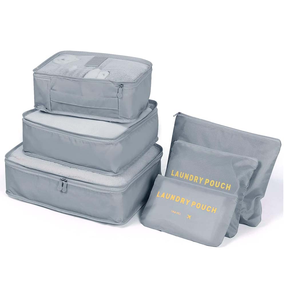 ΤΣΑΝΤΕΣ ΟΡΓΑΝΩΣΗΣ ΒΑΛΙΤΣΑΣ AMBER 6 ΤΕΜΑΧΙΑ AM2002 ΓΚΡΙ