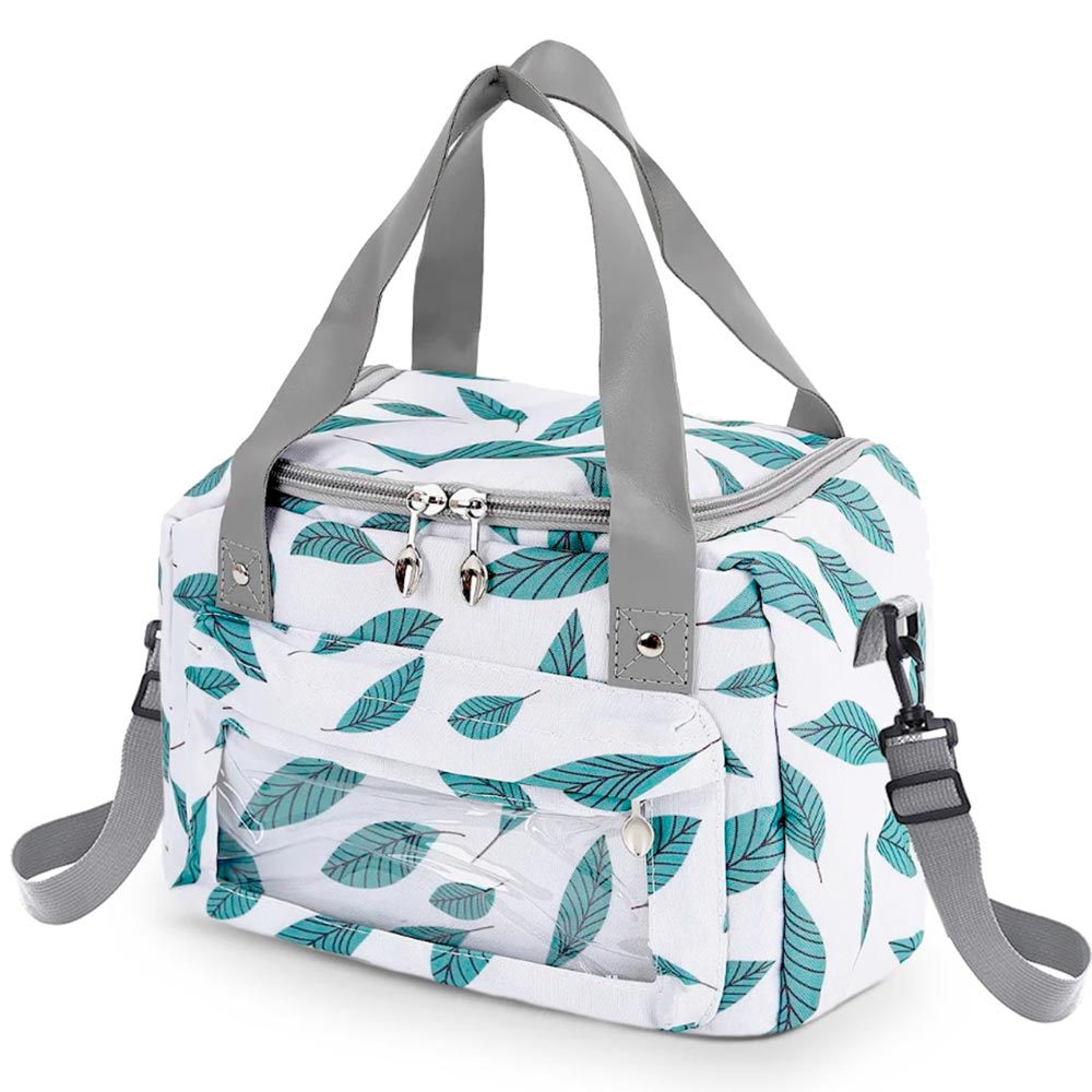 Ισοθερμική Τσάντα Φαγητού 9Lt Amber White Leaves AM3011