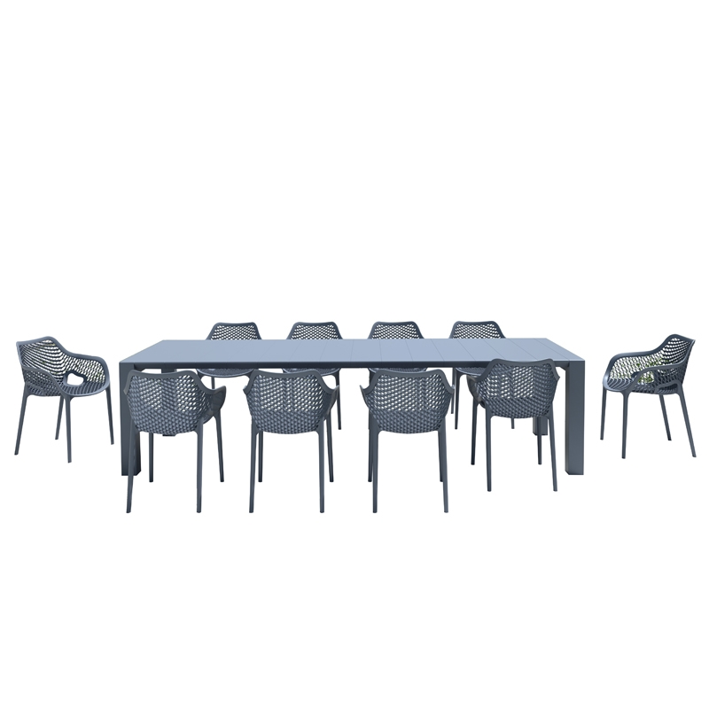 Set vegas 100x260/300 τρ.ΜΕ 10 πολ. Air xl dark grey