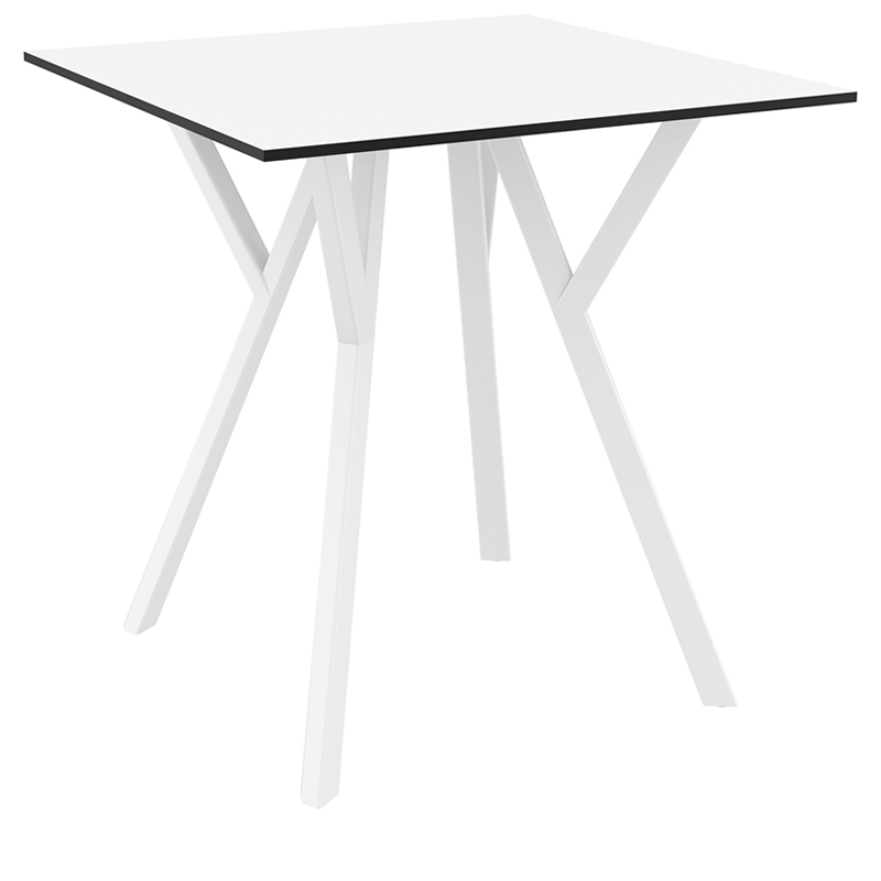 SIESTA MAX ΤΡΑΠΕΖΙ 70Χ70Χ74εκ. WHITE LAMINATE 12mm