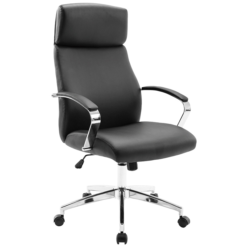 A8970 ΜΑΥΡΗ ΠΟΛΥΘΡΟΝΑ ΓΡΑΦΕΙΟΥ 63X69X48.5-113/57.5-122εκ.