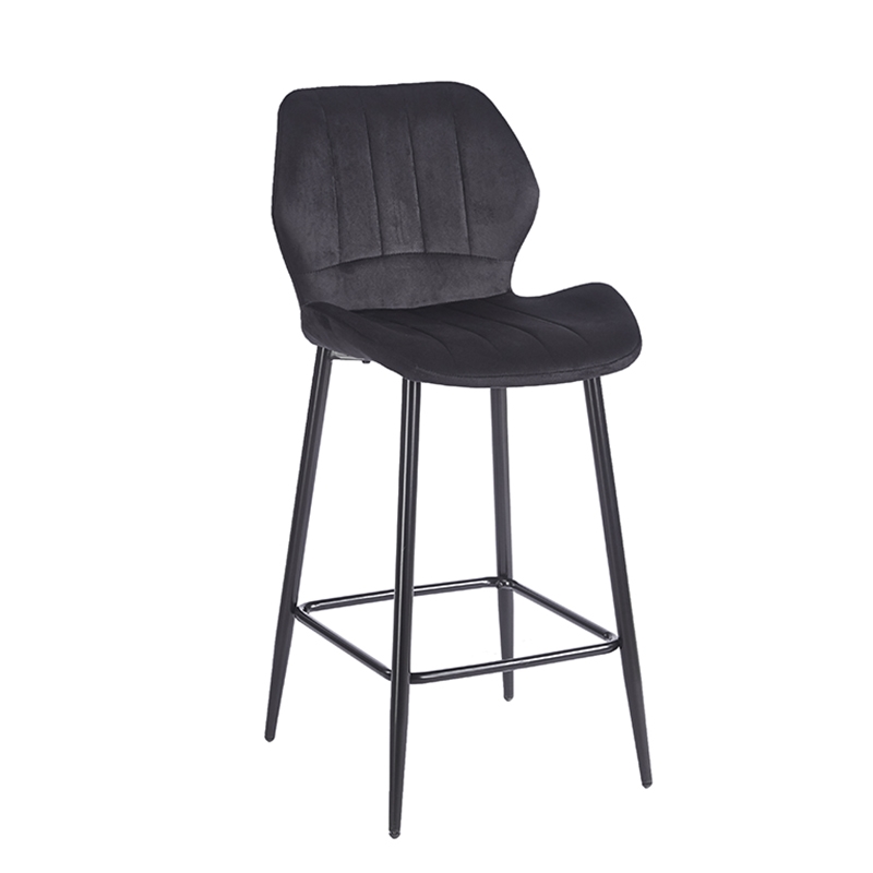 ZITA PLUS DYLAN BLACK VELVET ΥΦΑΣΜΑ 65εκ. ΣΚΑΜΠΟ ΜΕΤΑΛΛΙΚΟ 46X45X65-95εκ.