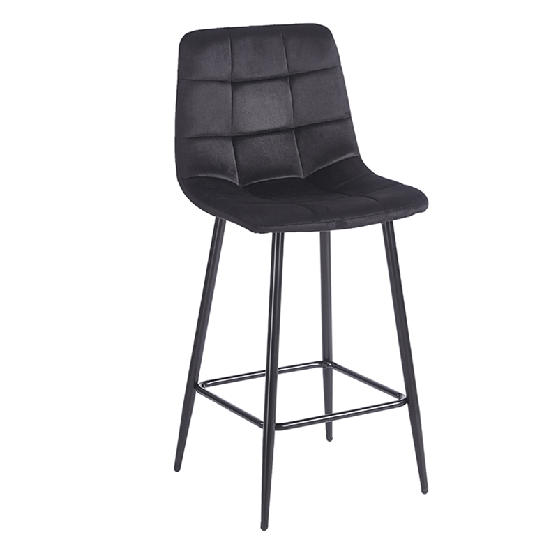 ZITA PLUS NORA BLACK VELVET ΥΦΑΣΜΑ 65εκ. ΣΚΑΜΠΟ ΜΕΤΑΛΛΙΚΟ 45X41X65-99εκ.