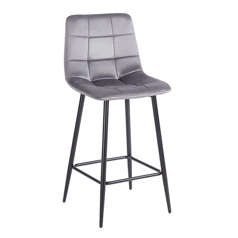 ZITA PLUS NORA GREY VELVET ΥΦΑΣΜΑ 65εκ. ΣΚΑΜΠΟ ΜΕΤΑΛΛΙΚΟ 45X41X65-99εκ.