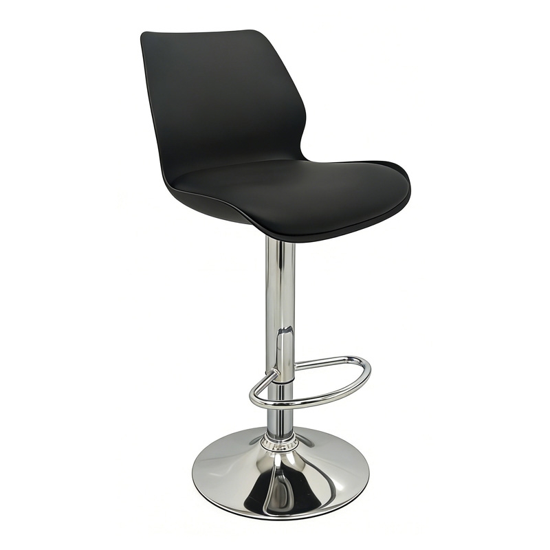 ZITA PLUS BAR49 BLACK PU/PVC(Σ2)ΣKAMΠO ΜΕ ΑΜΟΡΤΙΣΕΡ 39X45X102εκ.