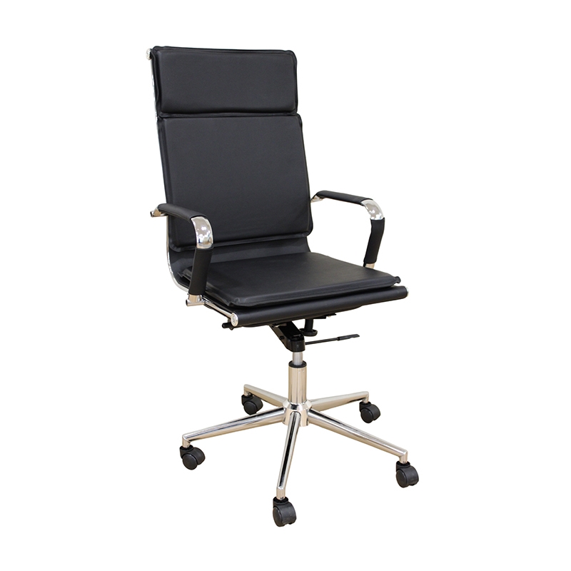 A9952 ΜΑΥΡΟ PU ΠΟΛΥΘΡΟΝΑ ΓΡΑΦΕΙΟΥ 54Χ51Χ54-110/60-123εκ.