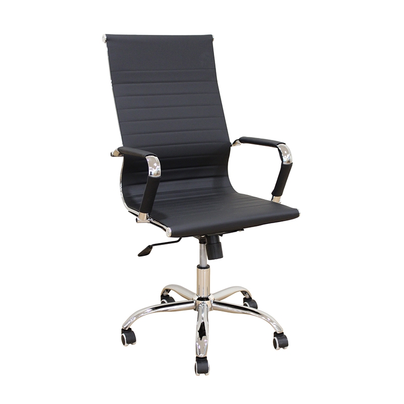 A9955 ΜΑΥΡΟ PU ΠΟΛΥΘΡΟΝΑ ΓΡΑΦΕΙΟΥ 54X62X44-104/53-113εκ.