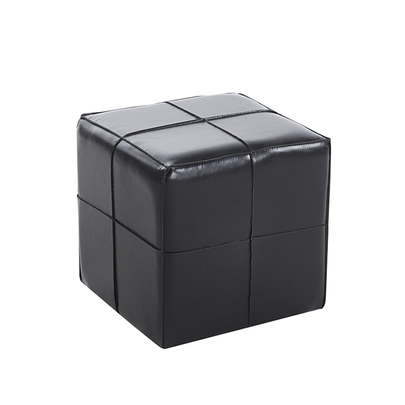 ZITA PLUS ENZO BLACK PU ΣΚΑΜΠΟ 31X31X31εκ.
