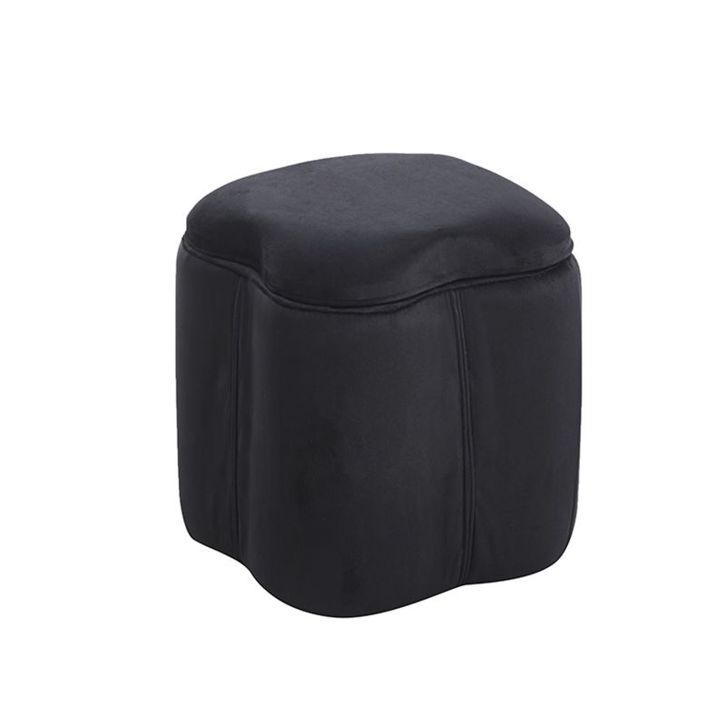 ZITA PLUS FIONA ΣΚΑΜΠΟ VELVET BLACK ΜΕ ΑΠΟΘ. ΧΩΡΟ 30X30X34εκ.