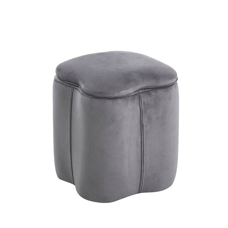 ZITA PLUS FIONA ΣΚΑΜΠΟ VELVET GREY ΜΕ ΑΠΟΘ. ΧΩΡΟ 30X30X34εκ.