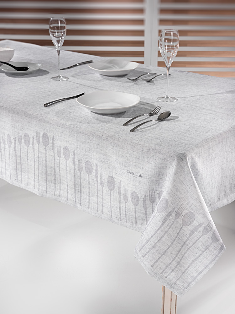 Τραπεζομάντηλο 1007 Silver 145x220