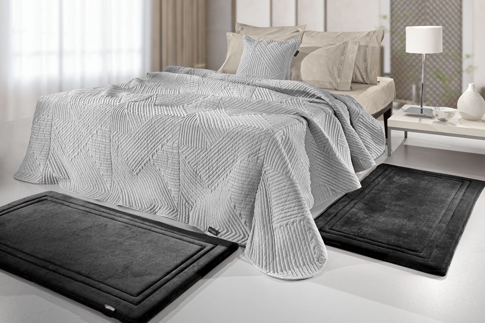 Χαλάκια memory foam 3τμχ. SOFTY BLACK 60X120