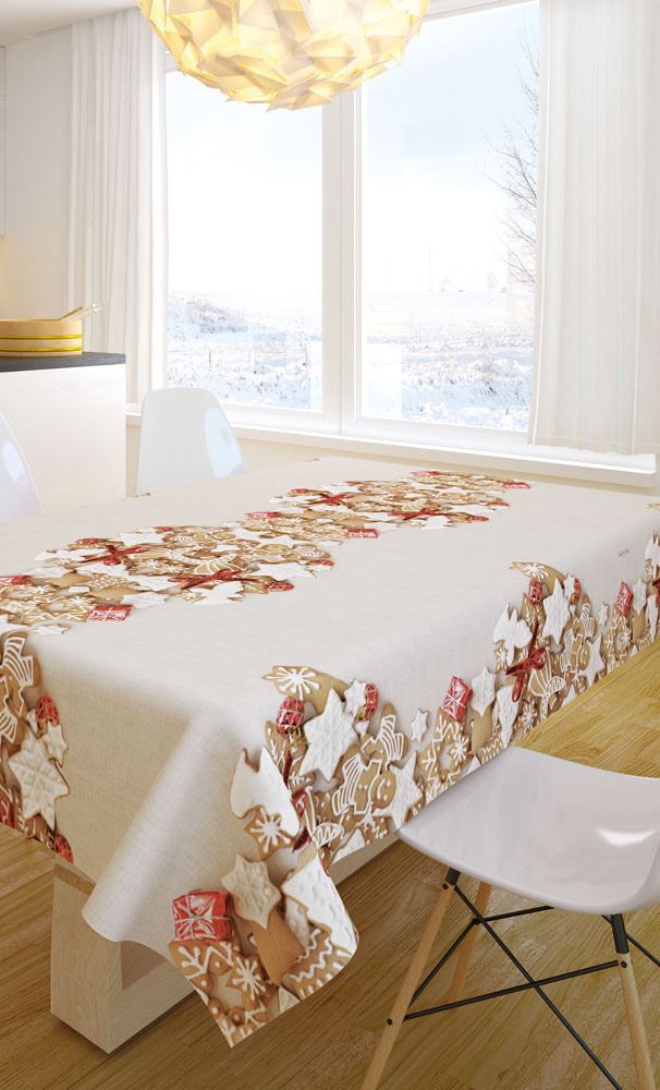 Τραπεζομάντιλο Χριστουγεννιάτικο 2026 145X145