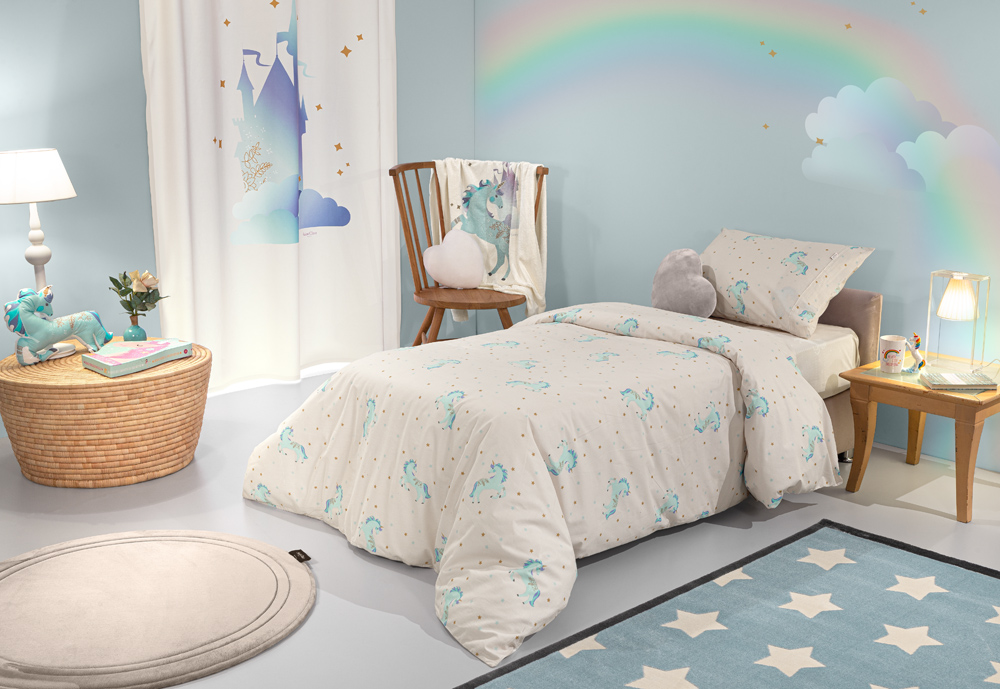 Σετ 3τμχ. Παιδικά Σεντόνια Pinto Aqua 165x250