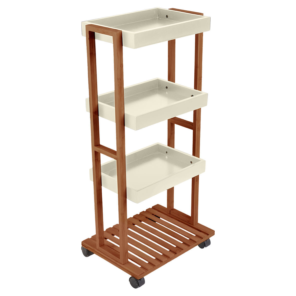 Estia τρολλει κουζινασ acacia 4 επιπεδων ivory