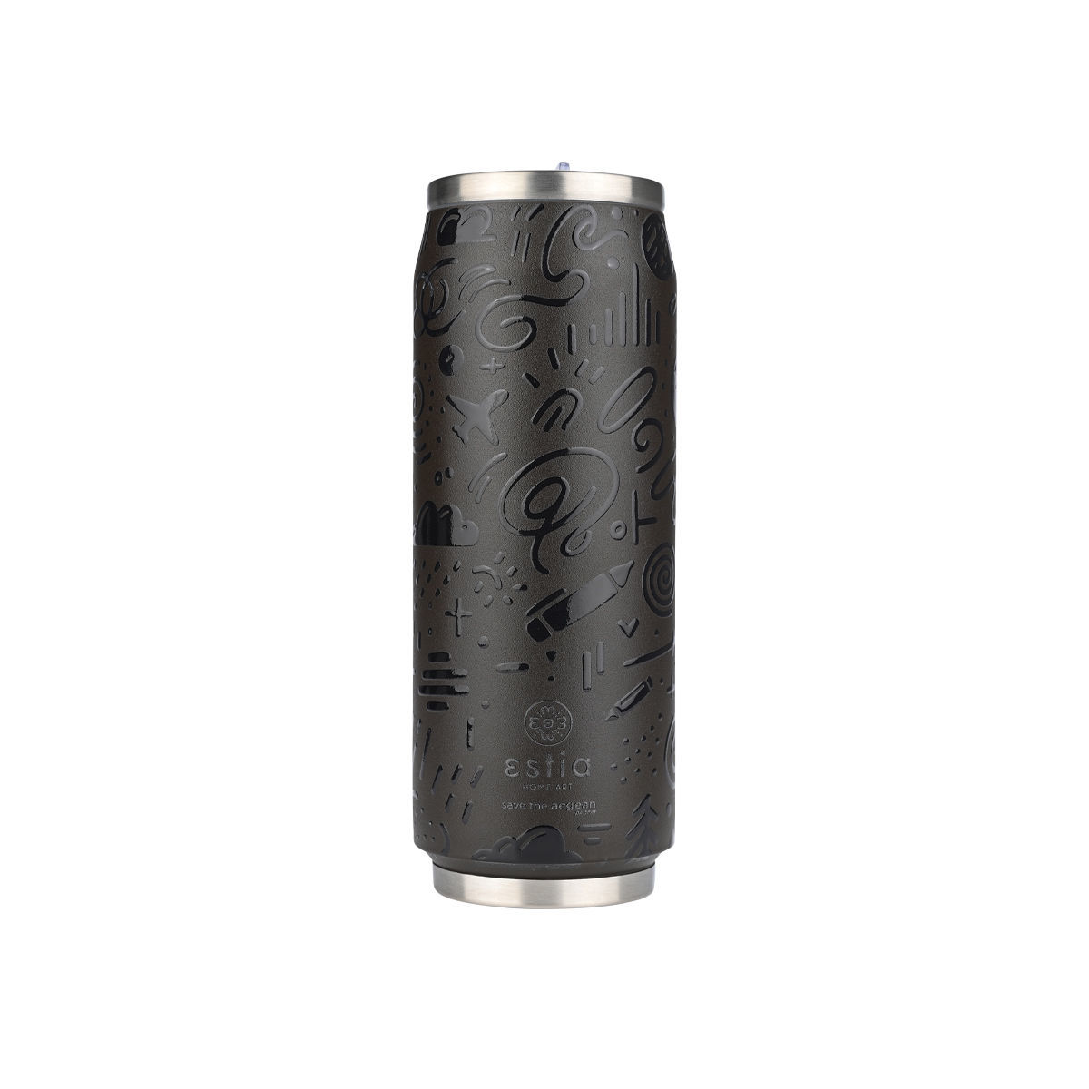 ESTIA ESTIA ΘΕΡΜΟΣ TRAVEL CUP SAVE THE AEGEAN 500ml NOIR ECHO