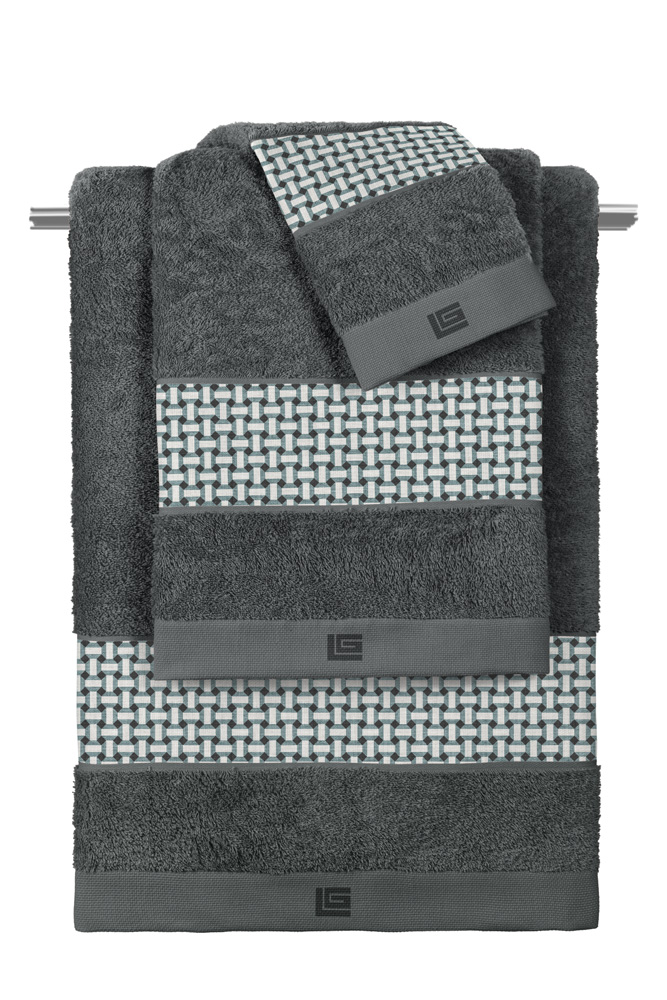 Σετ Πετσέτες Μπάνιου 3τμχ. BUDDHA CEMENT ANTHRACITE